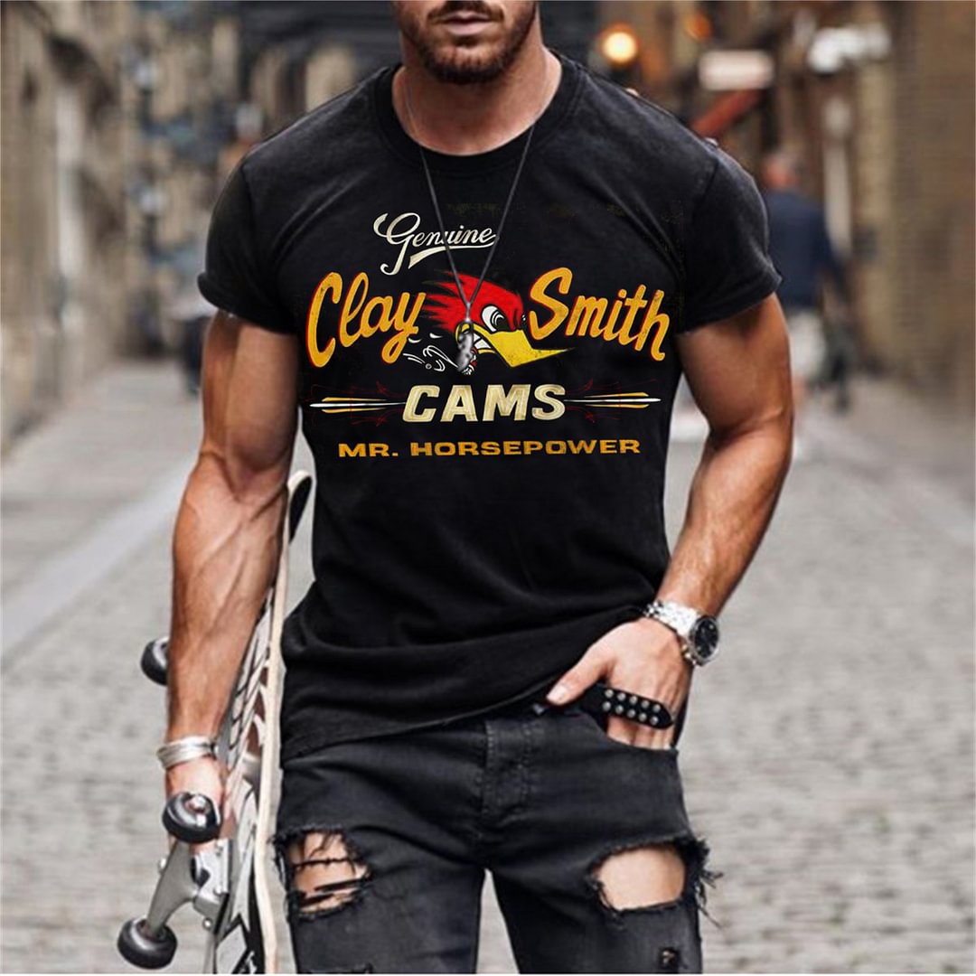 Mens MrHorsepower Printed Casual T-Shirt / [viawink] /