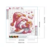 5D DIY Full Round Drill Diamond Painting Valentines Day Gnome Home Decor 30x30cm