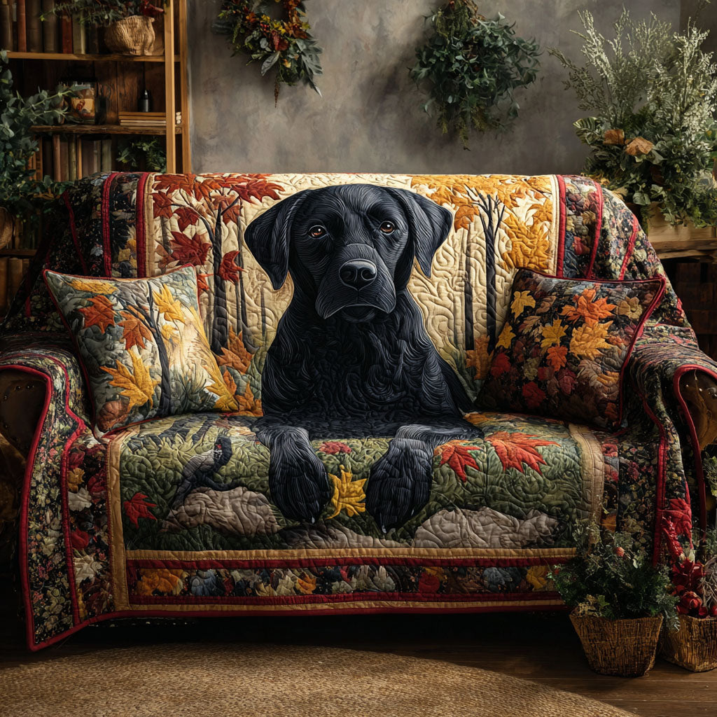 Labrador Retriever Quilted Sofa Cover NCU0VT339 everthome