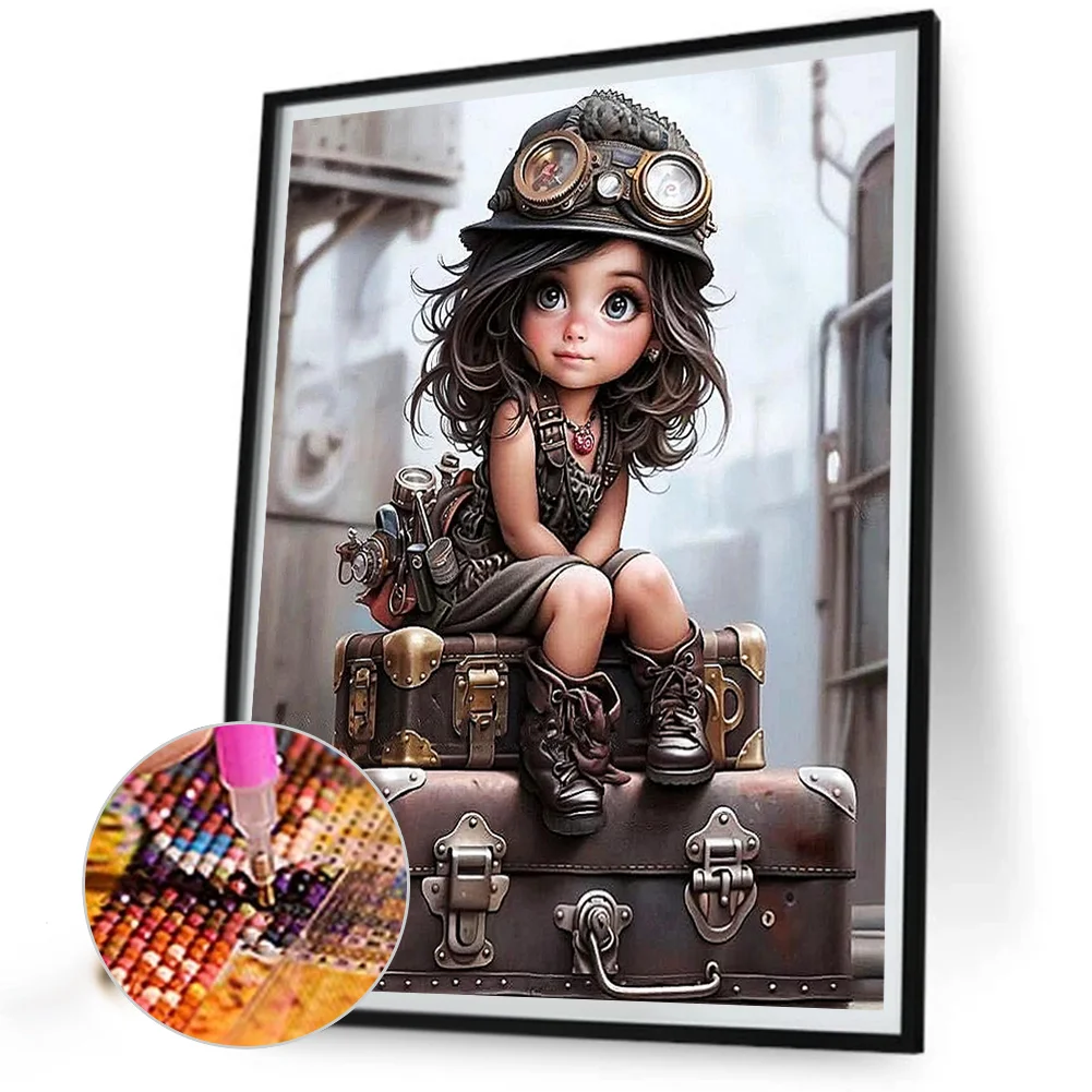 Diamond Painting - Full Square Drill - Mechanic Girl(Canvas|40*50cm)