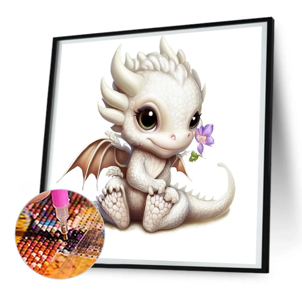 Diamond Painting - Full Round Drill - Dragon(Canvas|30*30cm)