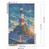 (40*60cm)Island Lighthouse - Full Round Drill Diamond Painting