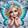Butterfly Fairy Girl - Crystal Rhinestone Diamond Painting