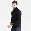 Versatile turtleneck fashionable men's pullover sweater