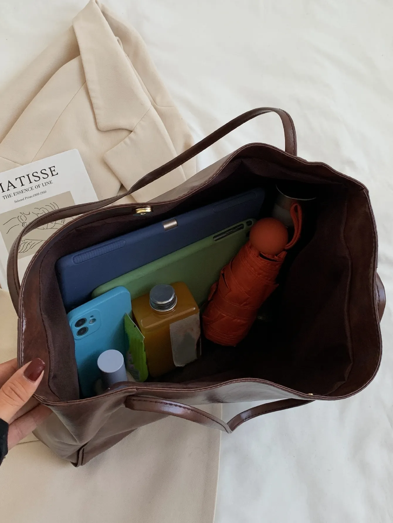 Vintage Design Shoulder Tote Bag