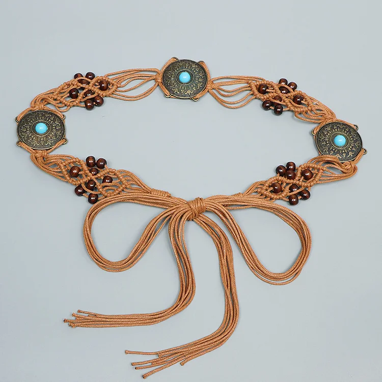 Bohemian Ethnic Style Braided Belt