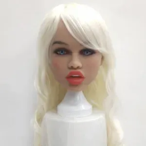 Real Sex Doll Head TPE Sexy Big Lips Adult Oral Sex Toy Heads For Men  Masturbate