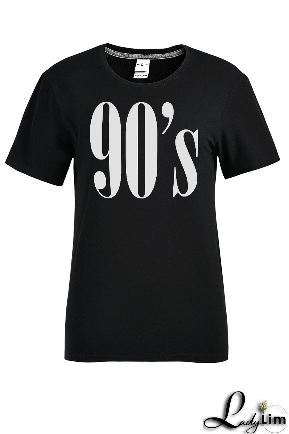 Black Casual Street Print Patchwork O Neck T-Shirts