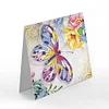 8pcs/set  DIY Postcards Flower Diamond Painting Greeting Card Includes Envelope