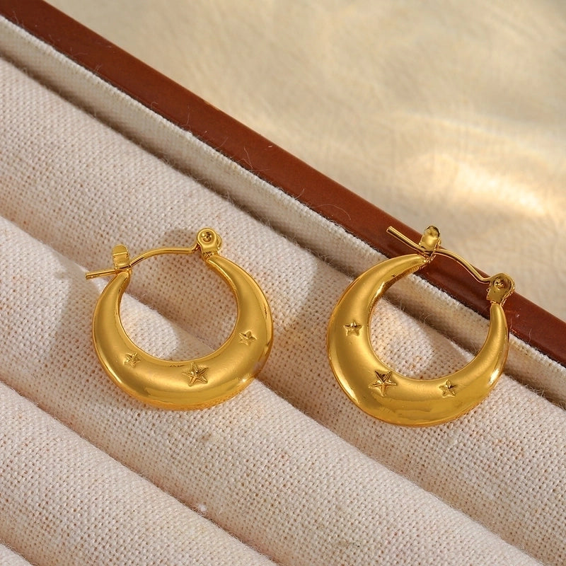 1 Pair Basic Minimalist Irregular Geometric Plating 304 Stainless Steel 18K Gold Plated Earrings