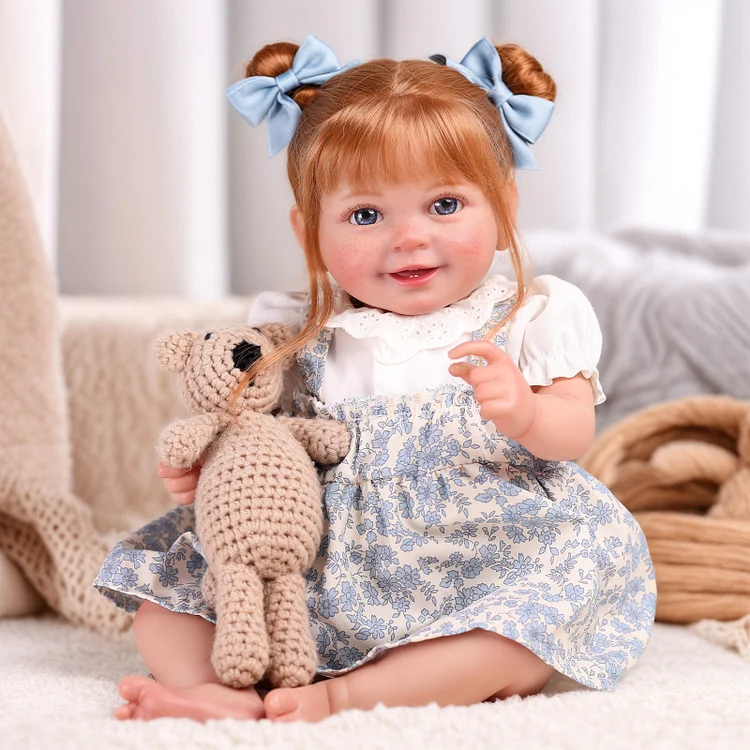 Babeside Smiling Reborn Baby Doreen 20''  Toddler Freckled Girl Building Lovely Memories