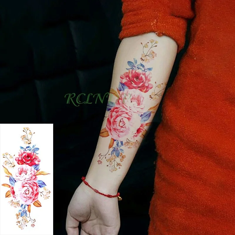 Waterproof Temporary Tattoo Sticker sexy blue red lips tattoo kiss tatto stickers flash tatoo fake tattoos for girls women
