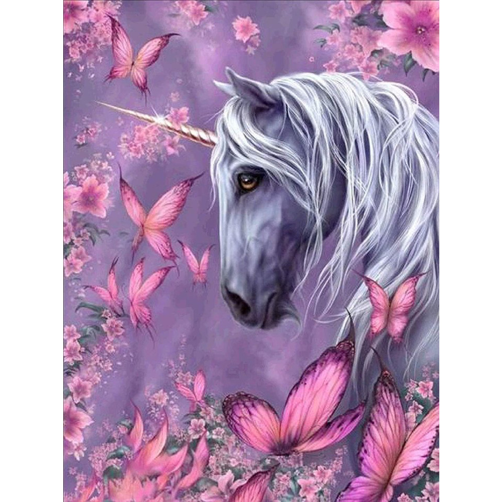 

(Multi-Size) Butterfly Horse - Round/Square Drill Diamond Painting - 30*40CM, Square diamond 30*40cm, 501 Original