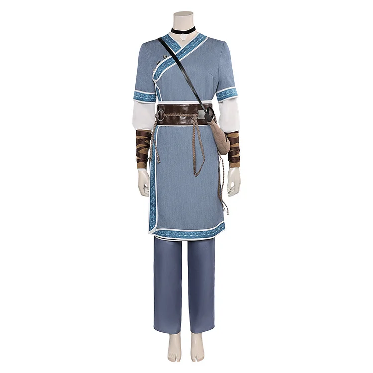 TV Avatar: The Last Airbender (2024) Katara Blue Set Cosplay Costume Outfits Halloween Carnival Suit