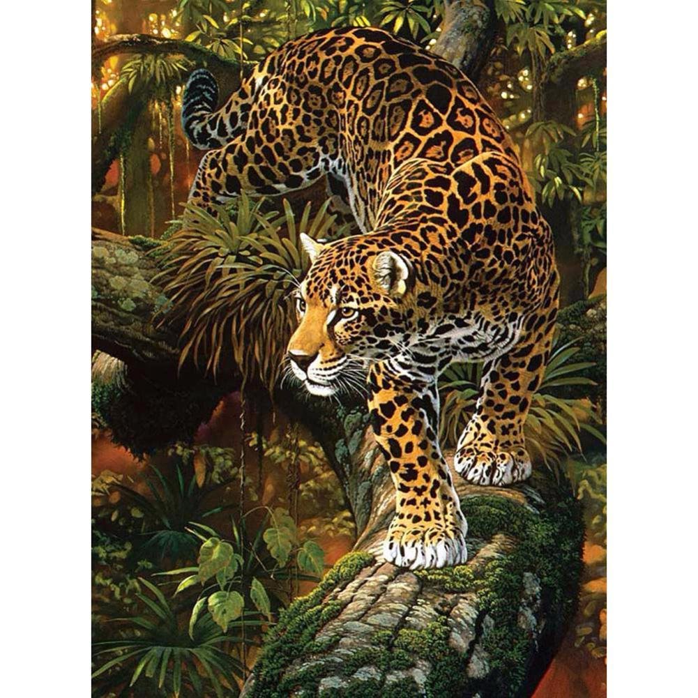 Diamond Painting - Full Round Drill - Leopard(40*30cm)