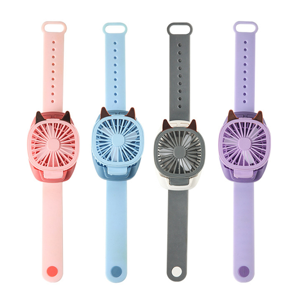 

Outdoor Travel Sports Wrist Watch Fan Rotatable Cooling Summer Personal Fan, Purple, 501 Original