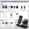 5 in 1 Wireless Charger, 23W Wireless Charging Station for iPhone Samsung Galaxy Google Pixel etc. for iWatch, AirPods with Night Light and Alarm