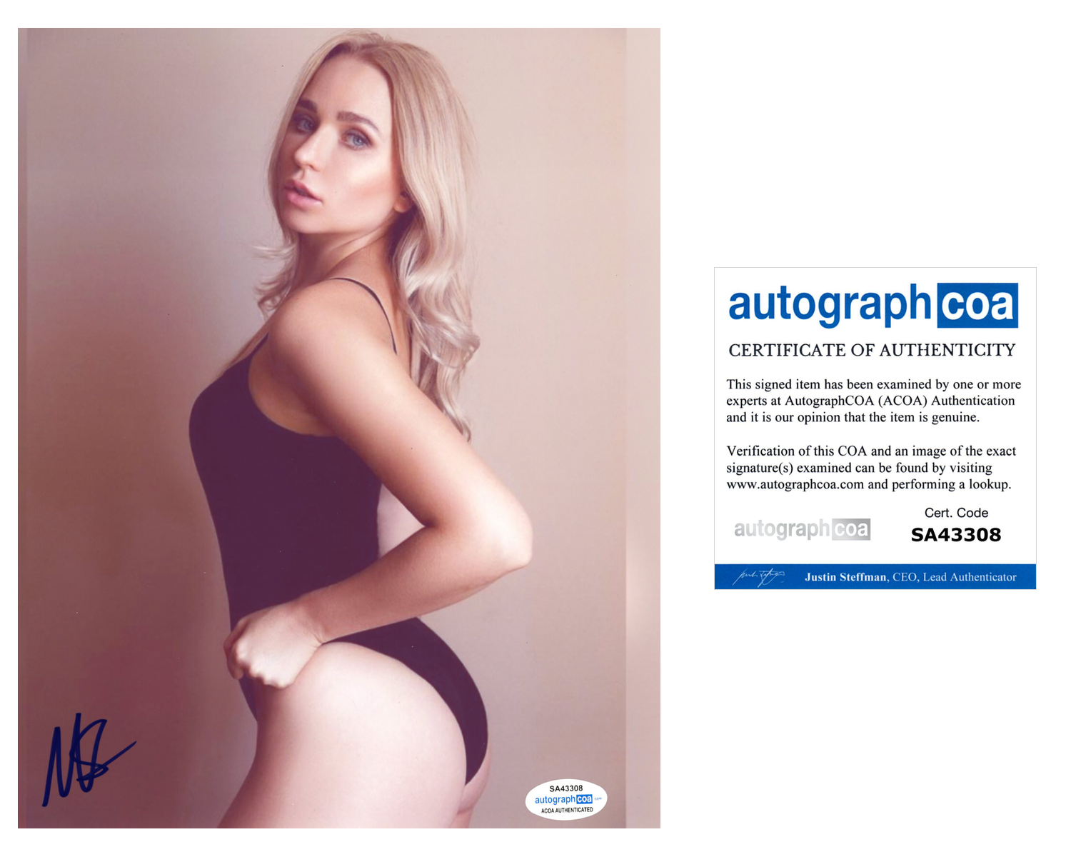 Masha Summers Signed Autographed 8x10 Photo Poster painting Sexy Model ACOA COA