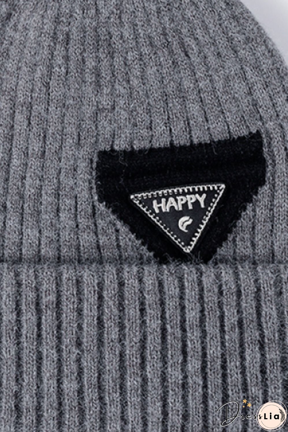 HAPPY Contrast Beanie