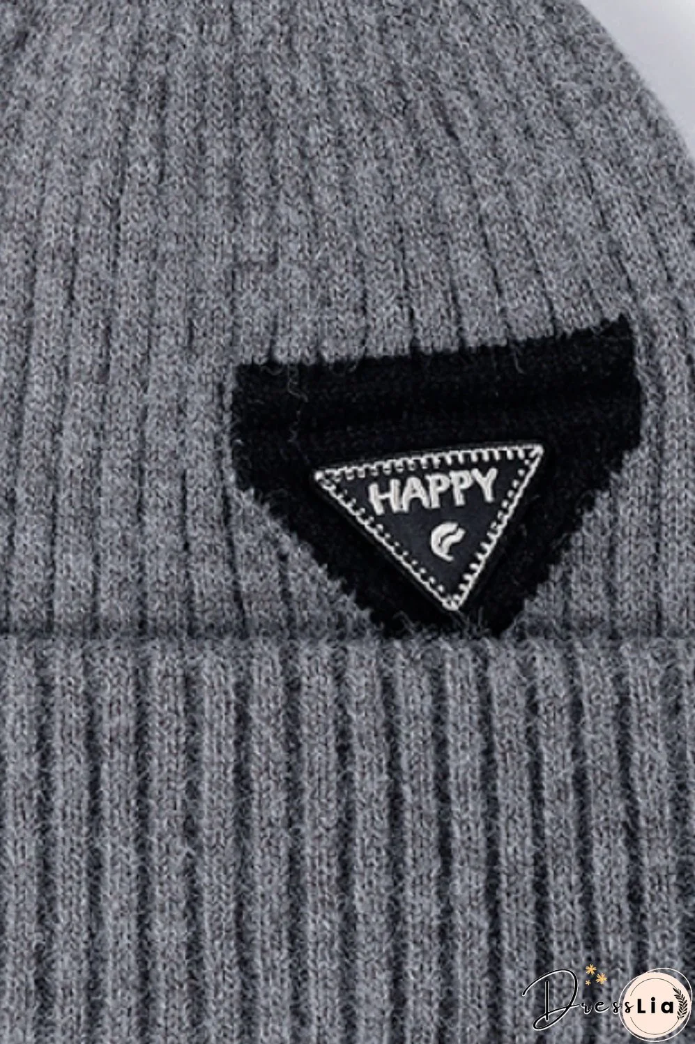 HAPPY Contrast Beanie