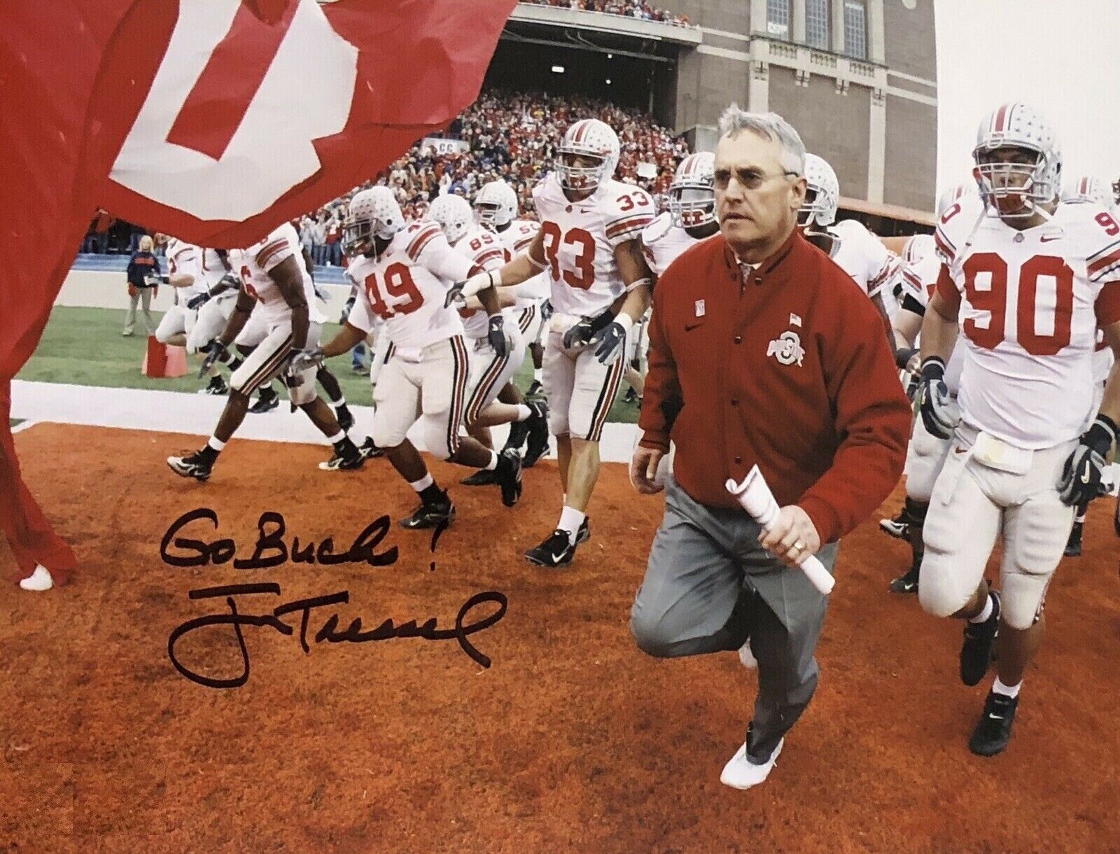 Jim Tressel Autographed Signed 8x10 Photo Poster painting ( Ohio State Buckeyes ) REPRINT