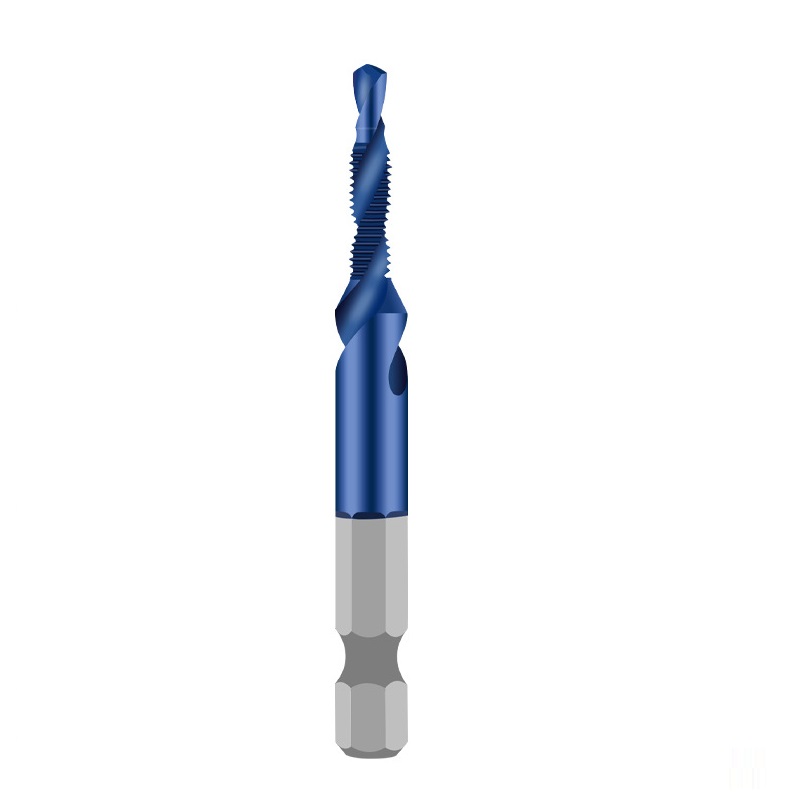 

M3-M10 Titanium Plated HSS Combination Drill Tap Bit Countersink Hex Shank, M6, 501 Original