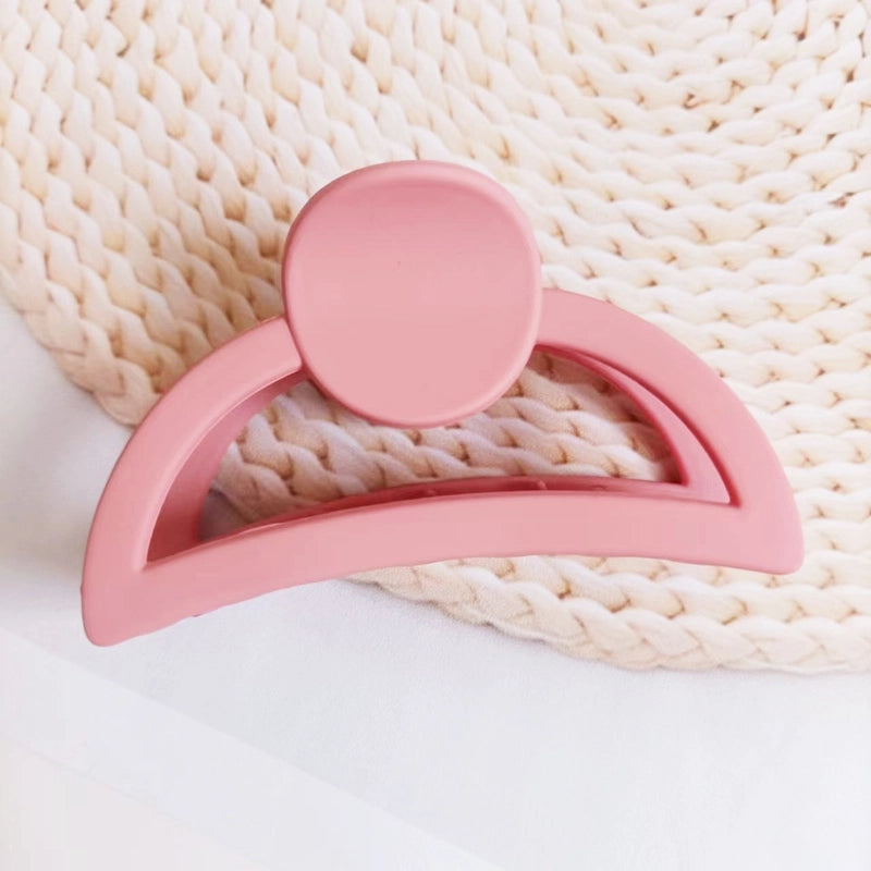 Milk Tea Color Grab Clip Girl’s Hair Grab Head Shark Clip Summer Hair Clip Hair Accessories