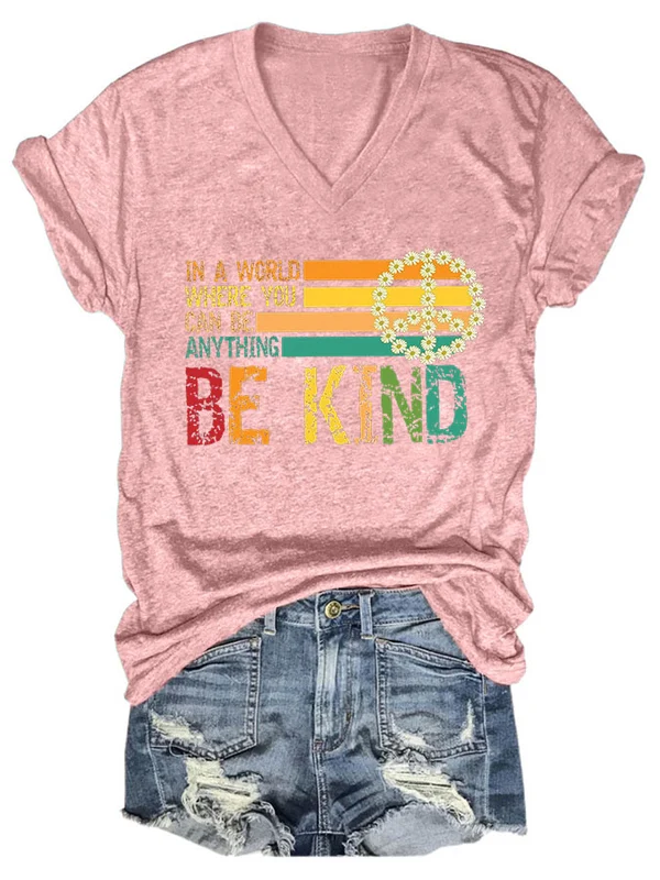 Women's Letter Print Short Sleeve T-Shirt wearshes