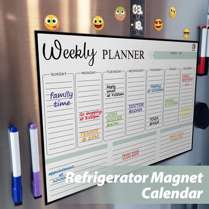 Reusable Refrigerator Magnet Calendar Sticker