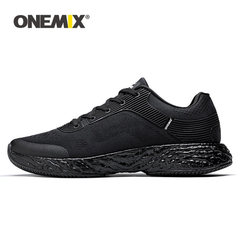 ONEMIX Adult Men Casual Shoes Ultralight Comfortable Leather Reflective Male Sport Tennis Shoe Retro Vulcanize Running Sneakers