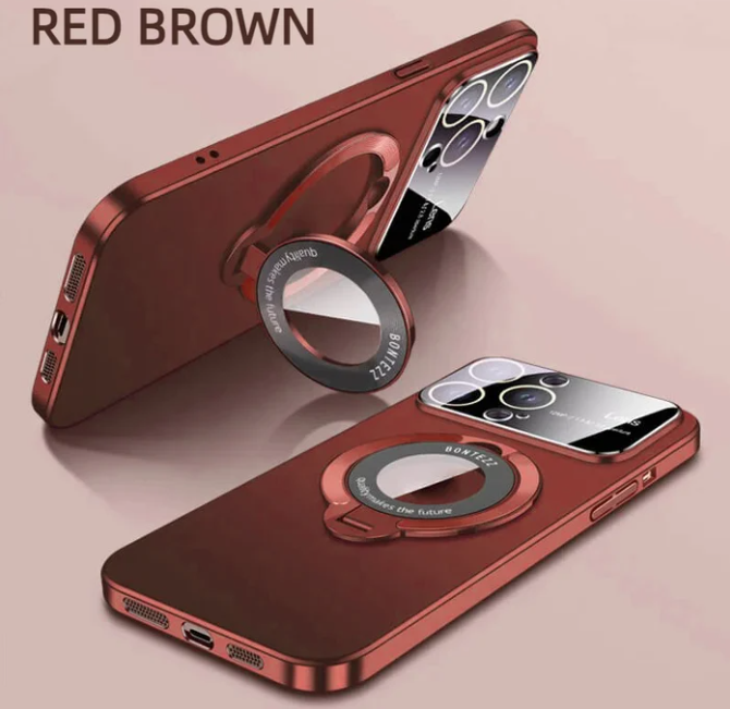 Foldable Magnetic Bracket Large Window Phone Case