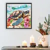 Tortue de mer - peinture diamant de forme sp&eacute;ciale - 30*30cm