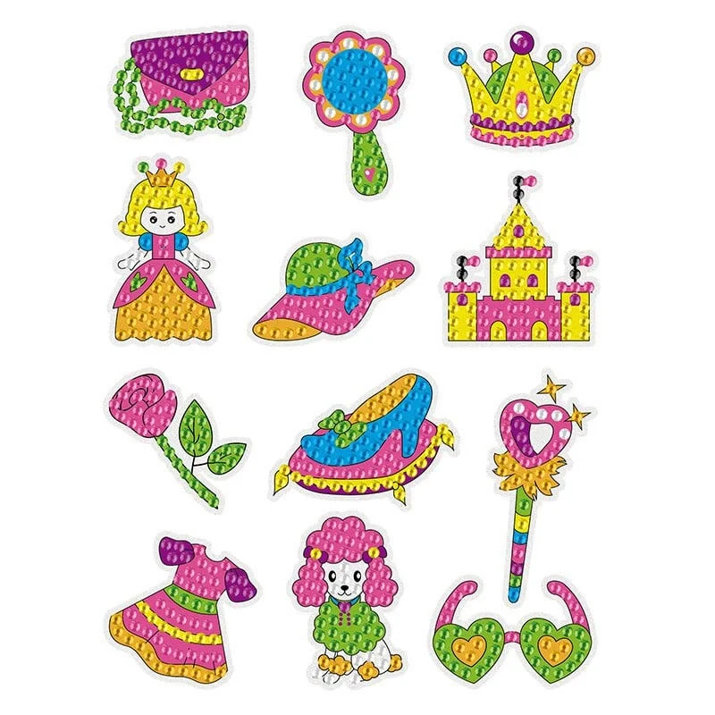 Last Day Promotion🔥- Diy Children's Free Stick Cartoon Painting