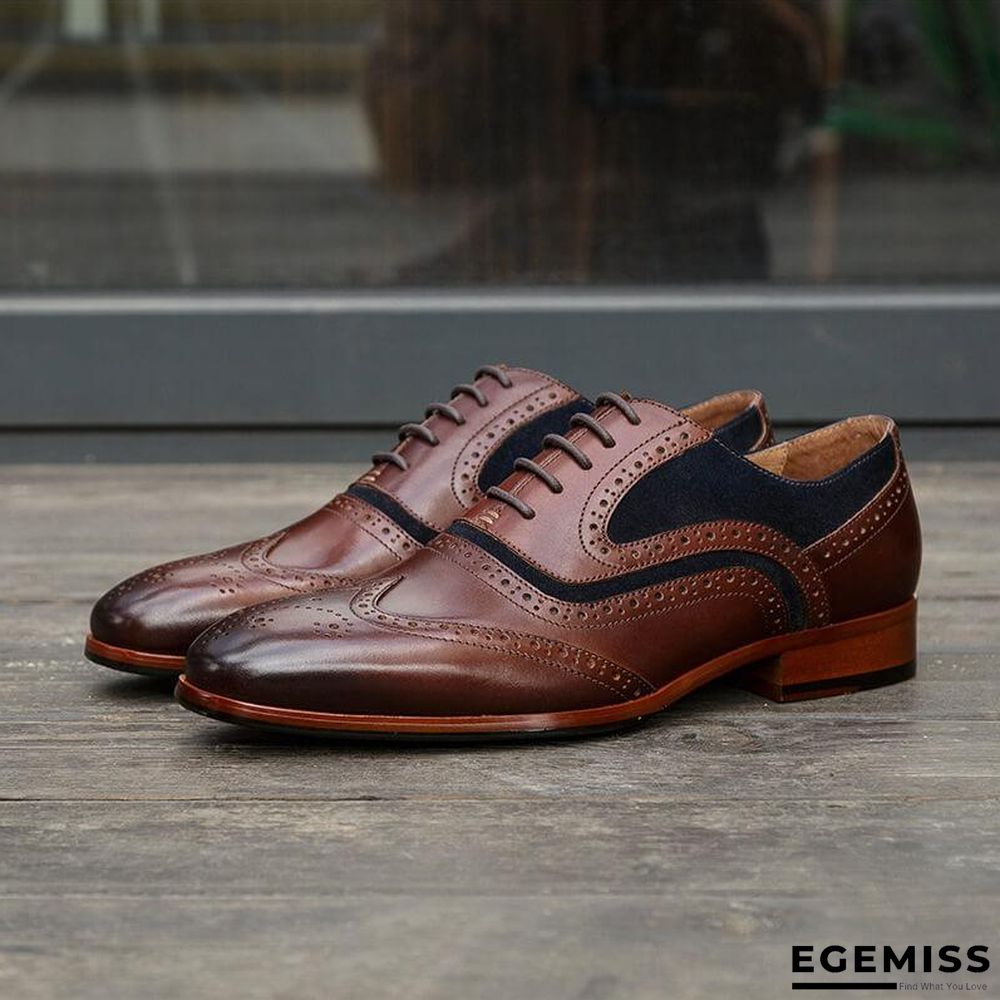 Men's Business Brogue Leather Shoes | EGEMISS