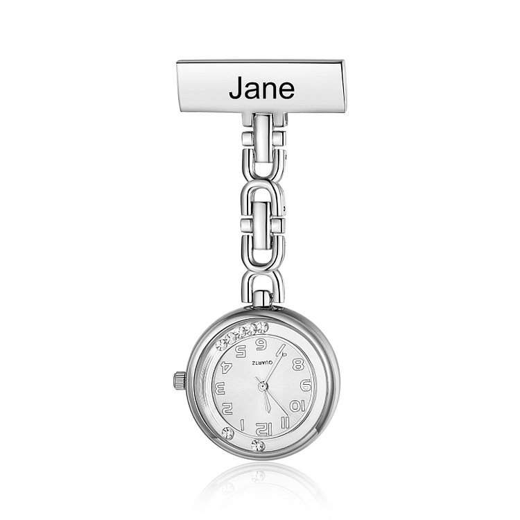 Personalized Name Nurse Watch Portable Nurse Watch with Lapel Pin National Nurses Week Gifts