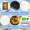 Sunflower Cross 5D DIY Diamond Art Painting Notebook Kit 50 Pages A5 Rhinestone Art Painting Notebook Kit for Adults Beginners Holiday Birthday Gift