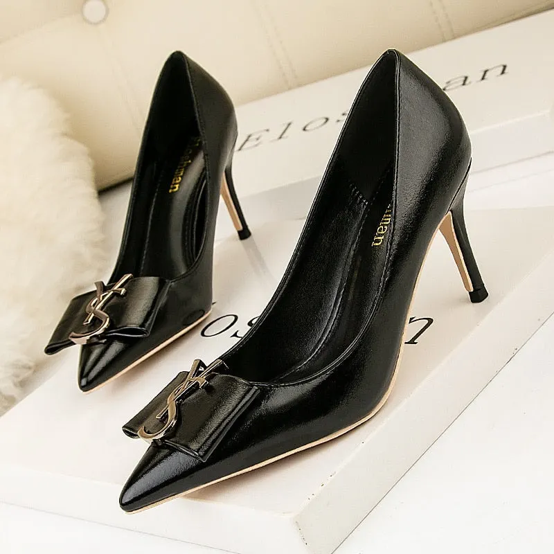 Women's High Heels Pumps Sexy Party Office Ladies 2020 Brand Luxury Designers Woman Thin Heels Pointed Toe Fashion Summer Shoes