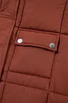 Women's Winter Thick Quilted Puffer Stand Neck Long-length Coat