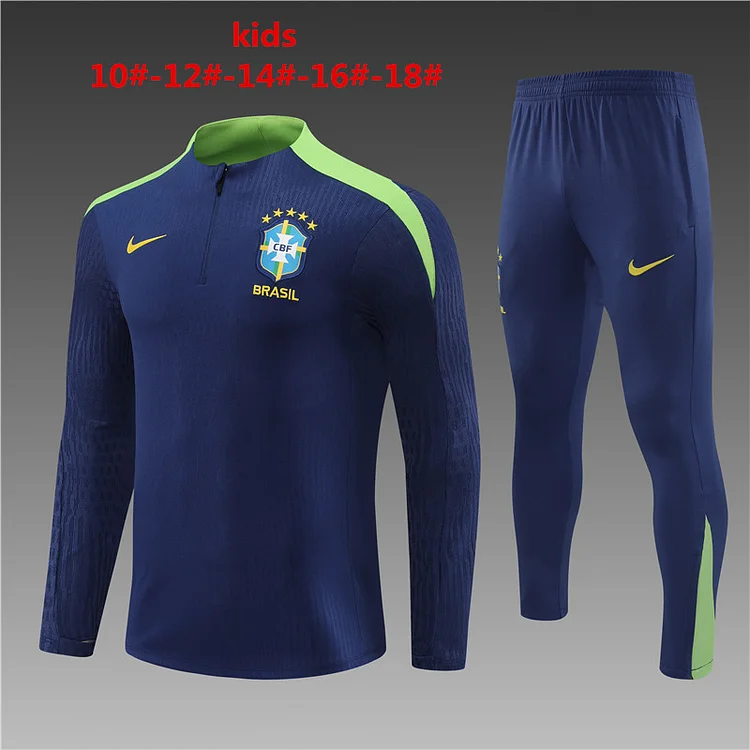 2025-26-New Season- Brazil Royal Blue-Children-Training Jersey