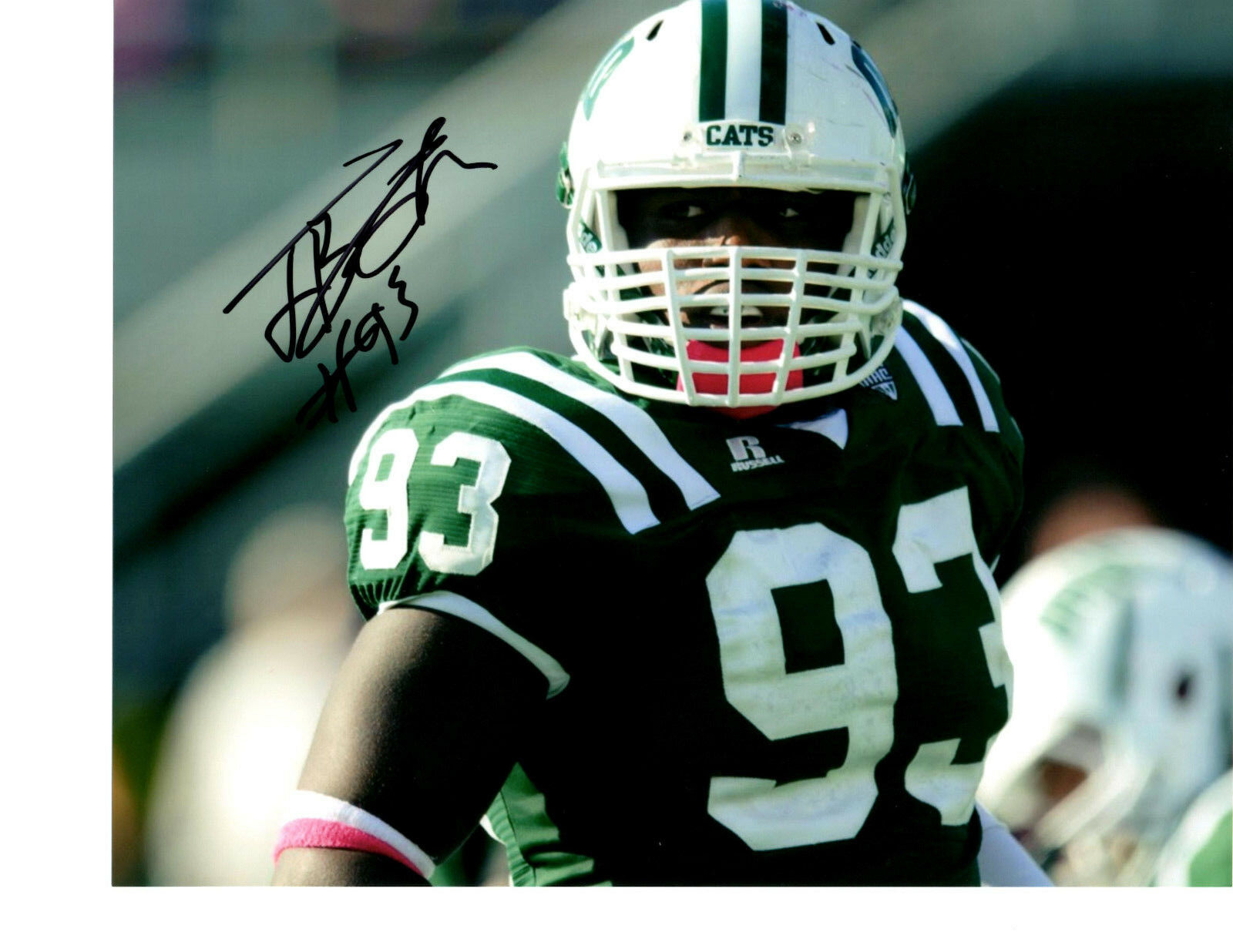 Tarell Basham Ohio Bobcats signed autographed 8x10 football Photo Poster painting 2017 Draft