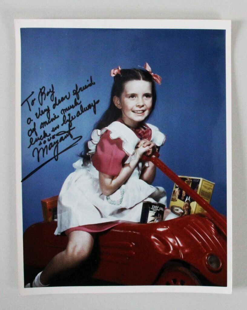 Margaret O'Brien Signed Photo Poster painting 8x10 - COA JSA