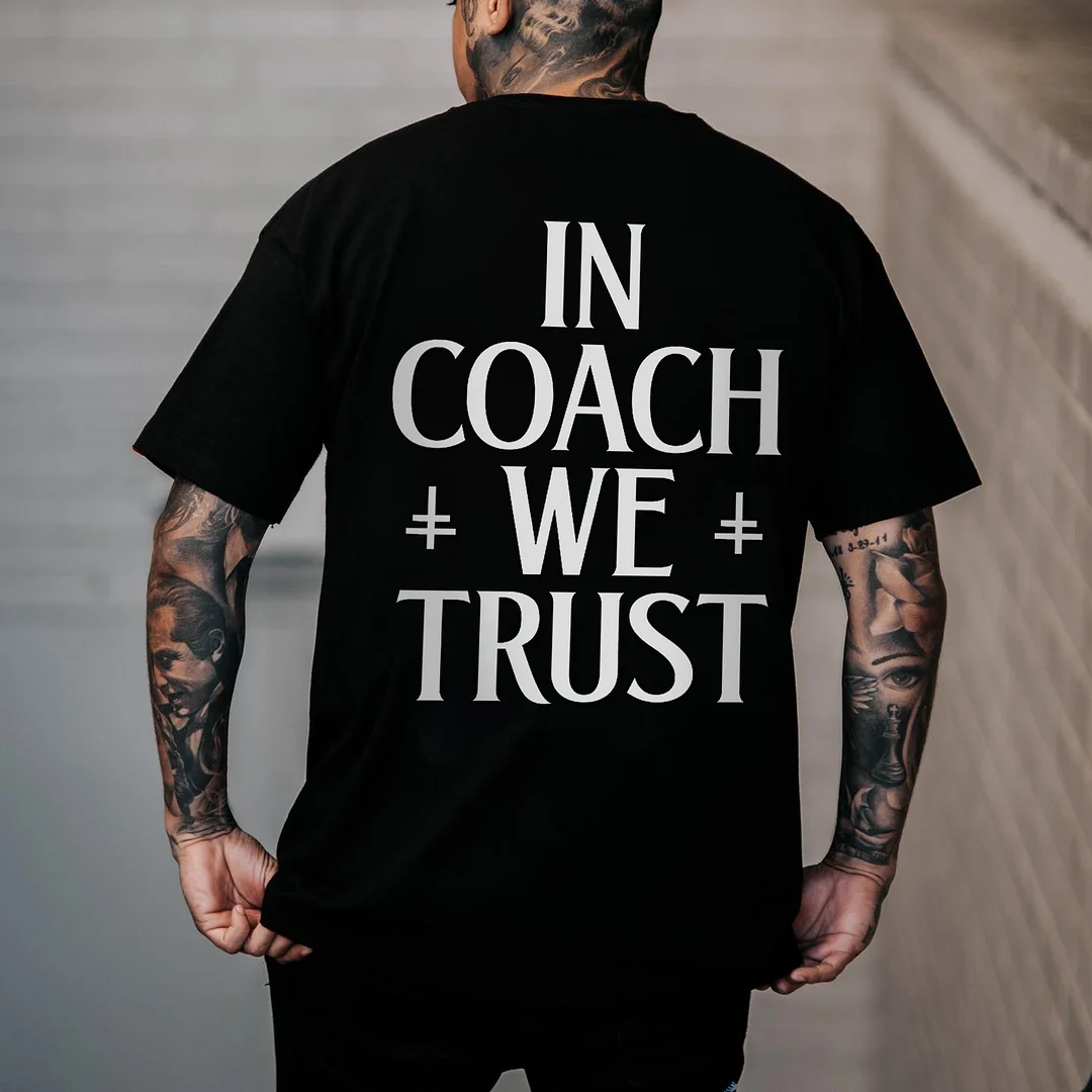 In Coach We Trust Printed Men's T-shirt -  
