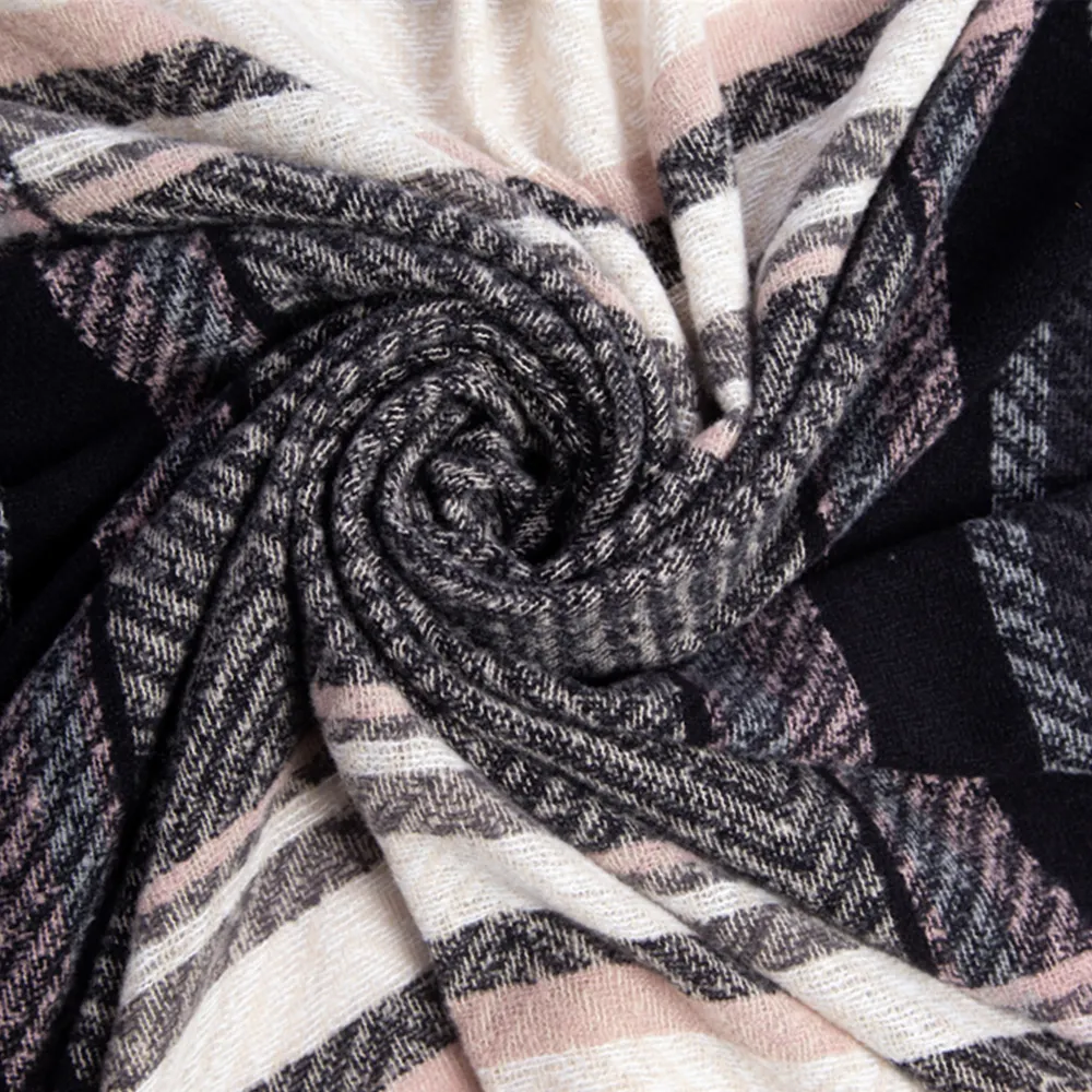 Thickened Herringbone Polyester Scarfs-vocosishoes
