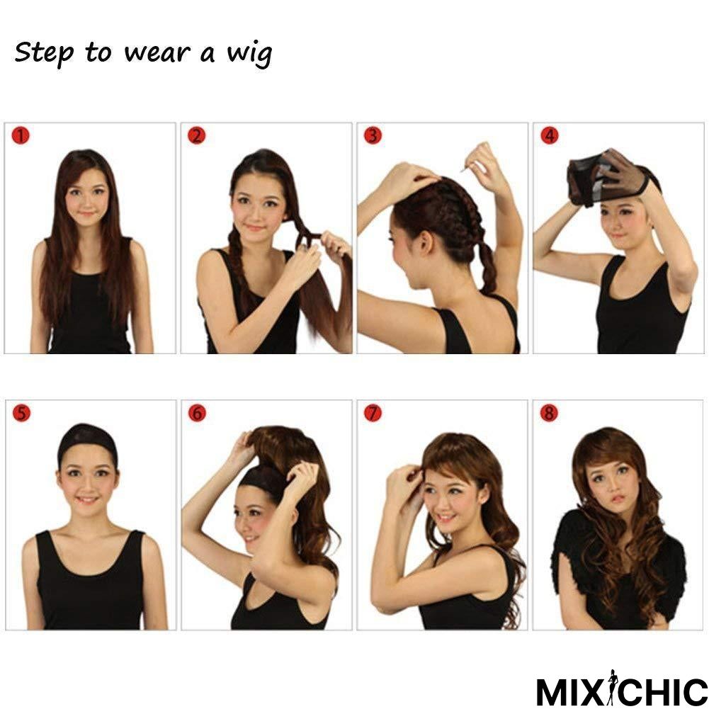 African Small Curly Wig Women's Long Curly Hair