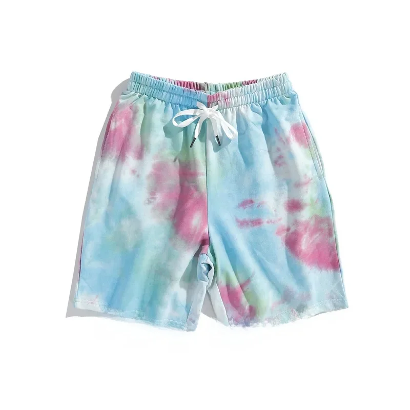Men's Summer Tie-Dye Casual Loose Short Trousers Beech Pants