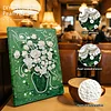 (20x30cm)DIY Flower Vase Framed Handmade Pearl Painting Art Craft Kit Living Home Decor