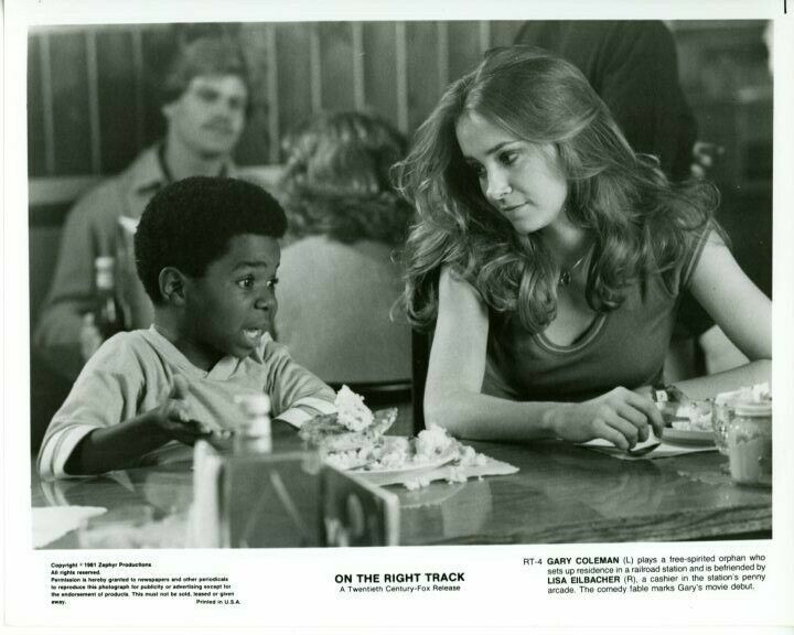 Gary Coleman Lisa Eilbacher On The Right Track Original Press 8X10 Photo Poster painting