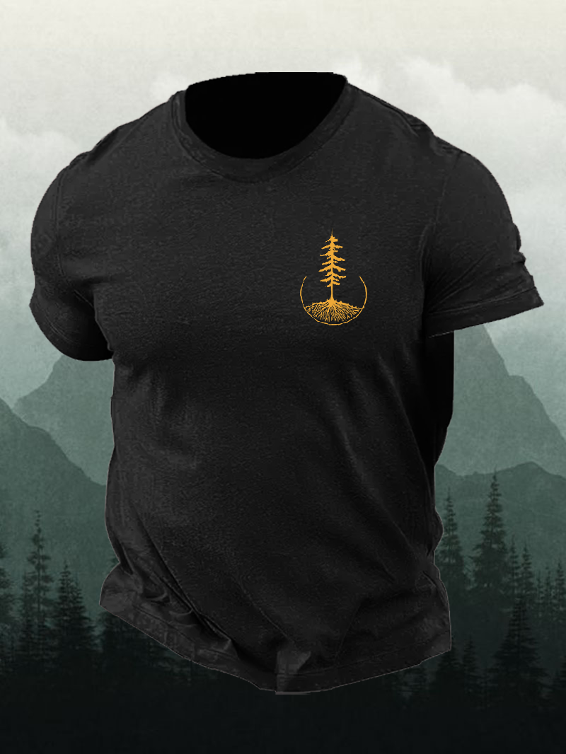 Men's Gold Pine Short-Sleeved Shirt
