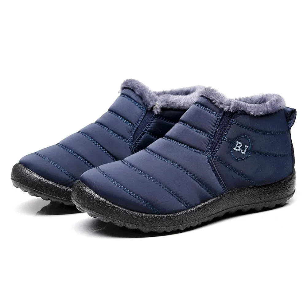 2020 Waterproof Women Winter Shoes Plus Size 45 Couple Snow Boots Women Shoes Antiskid Bottom Keep Warm Mother Casual Boots