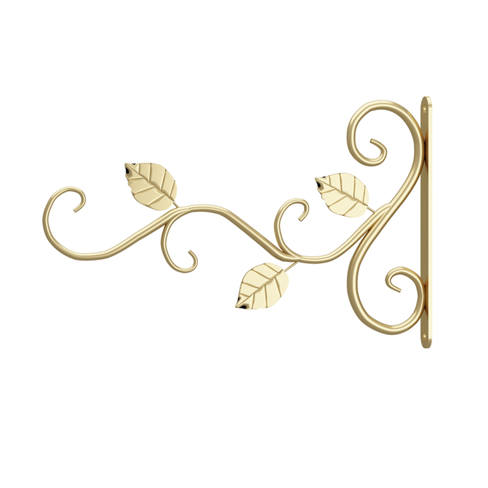 

Wall Mounted Flower Pot Rack Hook Decorative Plant Bracket Hanger Iron Cast, Black, 501 Original